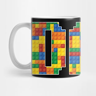 Dad Birthday Building Block B-day Boy Gift For Boys Kids Mug